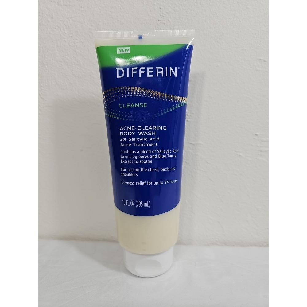 Differin Cleanse Acne-Clearing Body Wash 2% Salicylic Acid Body Wash Large 10 OZ